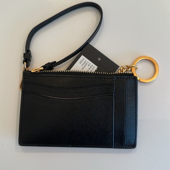 New Kate Spade Black Leather Card Holder - Picture 3 of 6